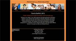 Desktop Screenshot of peninsulapsychiatry.com