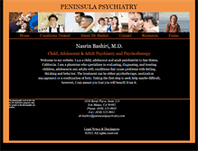 Tablet Screenshot of peninsulapsychiatry.com